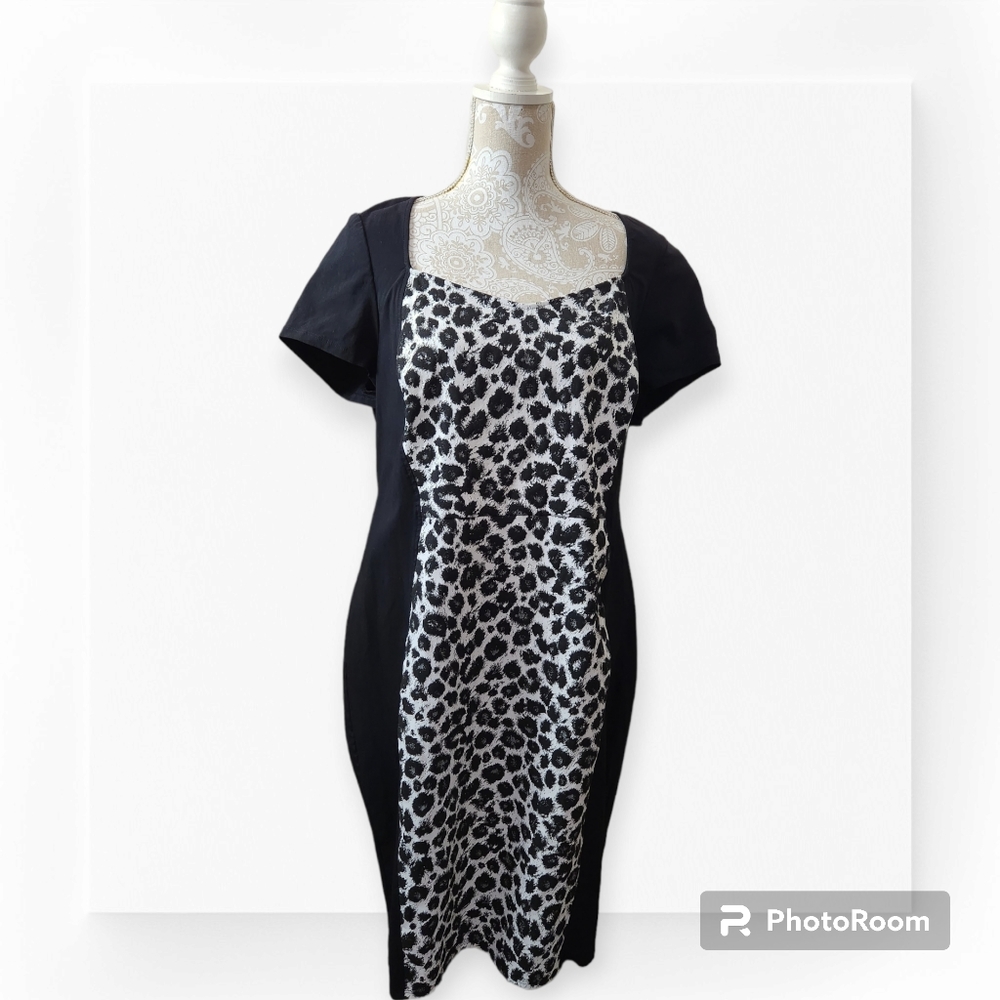 Lane Bryant Leopard/Black Hourglass Dress size 20